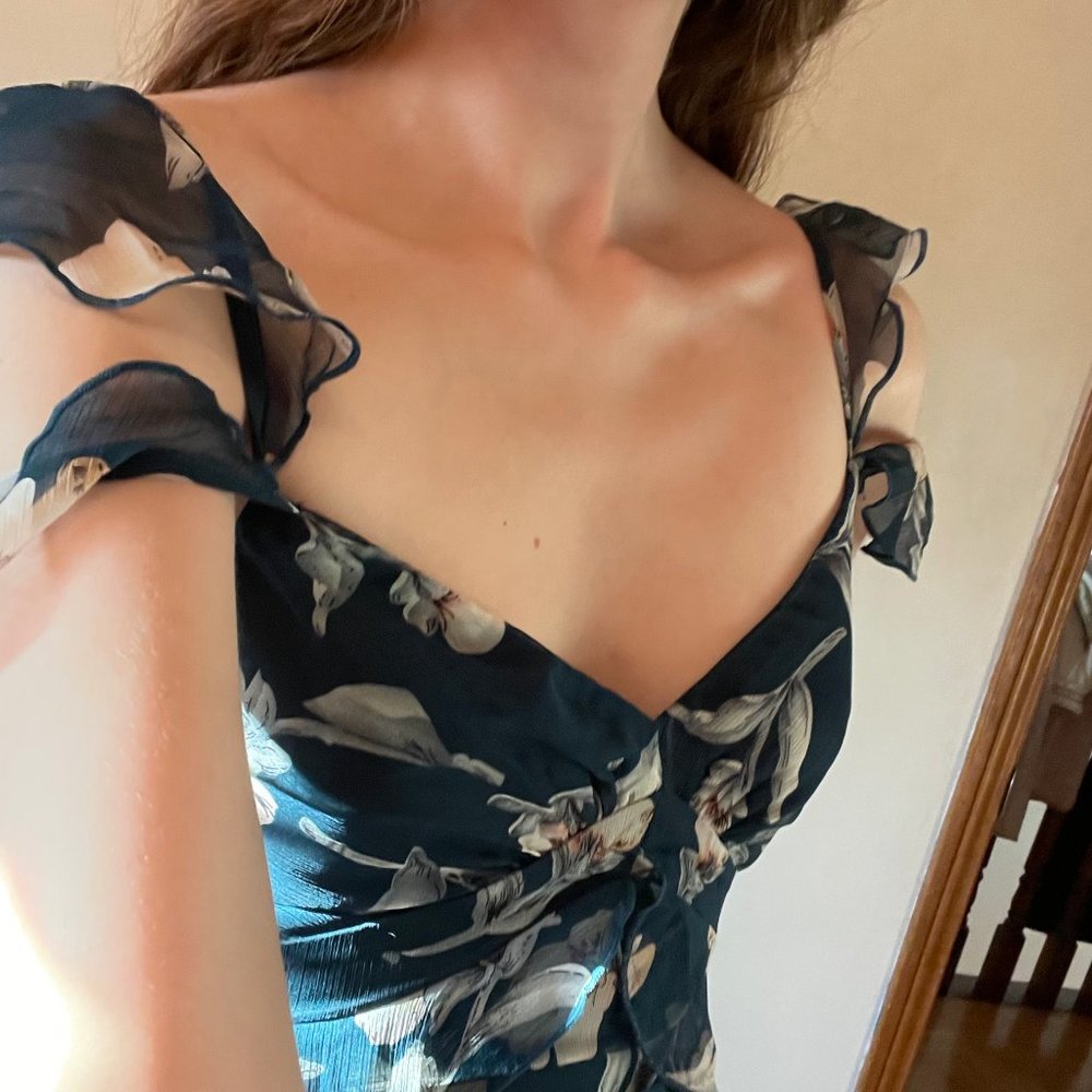 Green Floral Lucy Paris Sundress | Size L